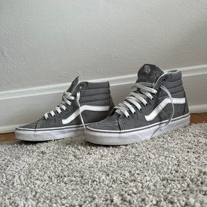 High Top Vans Grey Women's 8.5